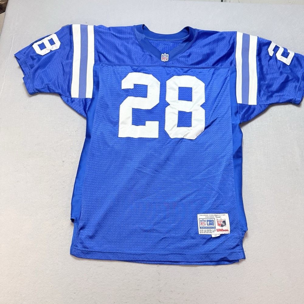 Marshall Faulk Indianapolis Colts Wilson Jersey Pro Line Authentic‎ NFL Men 48